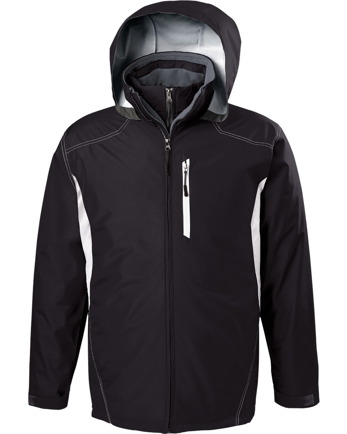 Holloway 229137 - Adult Polyester Full Zip Hooded Interval Jacket
